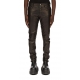 Pantalon Cuir noir Tyrone jeans Rick Owens Homme RU02D6393 LNV 09 Boutique Strasbourg pant men fashion leather online