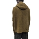 Gilet chiné lien Zipped honey Hoodie Rick Owens Homme RU02D6614 KWP Boutique Strasbourg pull men fashion online