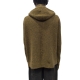 Gilet chiné lien Zipped honey Hoodie Rick Owens Homme RU02D6614 KWP Boutique Strasbourg pull men fashion online