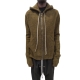 Gilet chiné lien Zipped honey Hoodie Rick Owens Homme RU02D6614 KWP Boutique Strasbourg pull men fashion online