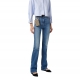 Jeans bootcut denim délavé avec broderie et Porte-Monnaie Elisabetta Franchi Femme PJ55I boutique strasbourg online pant