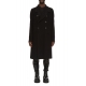 Manteau Croisé Laine noir Officer Coat Rick Owens Homme RU02D6982 WSF 09 boutique Strasbourg online avant garde men