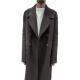 Manteau Croisé Laine noir Officer Coat Rick Owens Homme RU02D6982 WSF 09 boutique Strasbourg online avant garde men