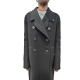 Manteau Croisé Laine noir Officer Coat Rick Owens Homme RU02D6982 WSF 09 boutique Strasbourg online avant garde men