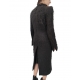 Manteau Laine soie feutrée poils Noir Metro Coat Rick Owens Femme RP02D 3905 WSH 09 Boutique Strasbourg France Online