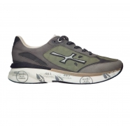 Baskets Moe Run Nylon vert Suède Gris Premiata homme 7106