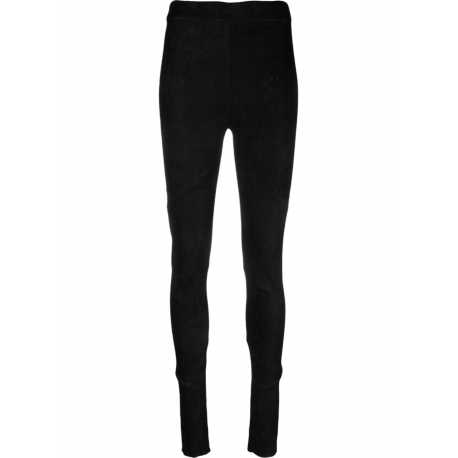 Legging cuir suède Noir Isabel Benenato Femme DL04 CO 01 Strasbourg Boutique Online Mode Vêtement