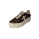 Sneakers Leopard poils logo Ecru Micol Premiata Femme 7034 Boutique Strasbourg France Online Sneakers Woman 