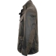 Veste James Bond Beacon waxée Olive Col cuir MWX007 OL71