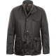 Veste James Bond Beacon waxée Olive Col cuir MWX007 OL71