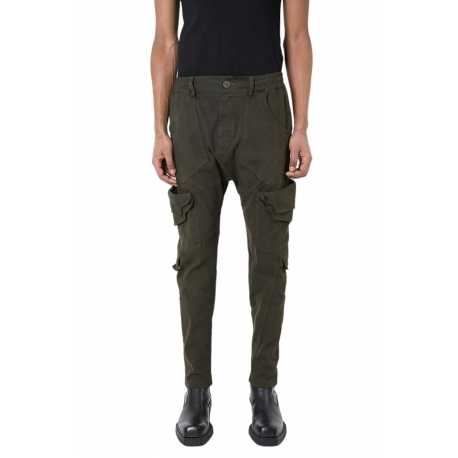 Pantalon poches revers Kaki coton stretch LM192 La Haine Inside Us Homme Alsace Strasbourg Boutique Online 