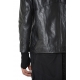 Blouson Biker Cuir double zip Noir LM257 La Haine Inside Us Homme Alsace Strasbourg Boutique Online