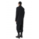 Manteau noir classique col officier LM238 La Haine Inside Us Homme Alsace Strasbourg Boutique Online 