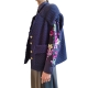 Veste sans manche Maille navy gros boutons Geologic Evening Blue EB29 Essentiel Antwerp Femme boutique strasbourg france