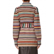 Gilet long bayadère oversize Ceinture W1R 499N N11056 92 Paul Smith Femme Boutique Strasbourg vêtement fashion mode