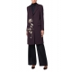 Manteau droit Prune Broderie fleurs sable W1R 271CA N02492 59 Paul Smith Femme Boutique Strasbourg vêtement coat woman