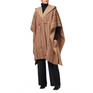 Cape Réversible Camel Bayadère Laine W1R 269C N02485 64 Paul Smith Femme Boutique Strasbourg vêtement manteau coat mode