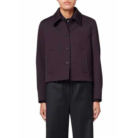 Veste droite prune doublure fleurs W1R 330J N02492 59 Paul Smith Femme Boutique Strasbourg france online jacket