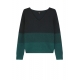 Pull vert col v rayé dégradé W2R 432N N31247 39 Paul Smith Femme e Boutique Strabourg france online