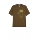 T-shirt vert Brodé Fleur M1R 128Z NP4741 34 Paul Smith Homme boutique strasbourg vêtement