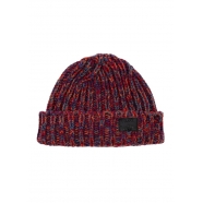 Bonnet Chiné Epaisse Rouge Bleu Côtelée M1A 383MK N177 28 Paul Smith Homme Femme