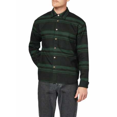 Sur Chemise Rayée large vert navy M2R 119Z N22201 38 Paul Smith Homme