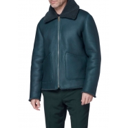 Blouson mouton retourné Réversible Bleu pétrole M1R 079Z N02447 42 Paul Smith Homme Boutique Strasbourg online