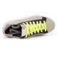 Sneakers suède mastic oeillets cuir noir lacets jaune spoiler fin léopard JACK P448 Femme Concept Store Boutique Strasbourg 