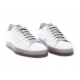 Sneakers cuir blanc semelle noire transparente spoiler suède kaki JACKC-M130 GRY P448 Homme Strasbourg Boutique Shop on Line 