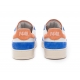 Sneakers cuir Blanc suède Bleu roi spoiler languette Orange BALI-M969 whi-bluspr P448 Homme Strasbourg Boutique Shop on Line 