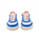 Sneakers cuir Blanc suède Bleu roi spoiler languette Orange BALI-M969 whi-bluspr P448 Homme Strasbourg Boutique Shop on Line 