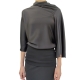 Top Drappé Noir Manches 3/4 Cylinder Rick Owens Femme RP02D3231 SCH 09 Boutique Avant garde Strasbourg france online