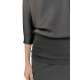 Top Drappé Noir Manches 3/4 Cylinder Rick Owens Femme RP02D3231 SCH 09 Boutique Avant garde Strasbourg france online