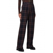 Pantalon large carreaux fenêtres Prune rose milano W2R 335T N31226 79A Paul Smith Femme Boutique Strasbourg mode vêtement