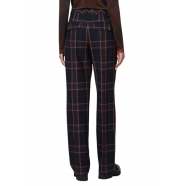 Pantalon large carreaux fenêtres Prune rose milano W2R 335T N31226 79A Paul Smith Femme Boutique Strasbourg mode vêtement