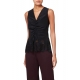 Top sans manche noir Dentelles bas soie W1R 357M N10618 79 Paul Smith Femme Boutique Strasbourg online vêtement mode