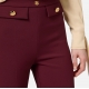 Pantalon slim Bordeaux poches rabats ceinture Elisabetta Franchi Femme PA024 CG3 Strasbourg Shop Concept Store Woman