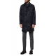 Manteau print Feuilles bleu brun Laine M1R 391Y N02464 47 Paul Smith Homme Strasbourg Boutique Online Mode Vêtements 