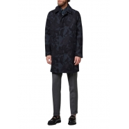 Manteau print Feuilles bleu brun Laine M1R 391Y N02464 47 Paul Smith Homme