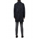 Manteau print Feuilles bleu brun Laine M1R 391Y N02464 47 Paul Smith Homme Strasbourg Boutique Online Mode Vêtements 