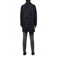 Manteau print Feuilles bleu brun Laine M1R 391Y N02464 47 Paul Smith Homme Strasbourg Boutique Online Mode Vêtements 