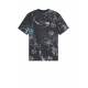 T-shirt navy Print Fleurs turquoise M1R 919T NP4729 49