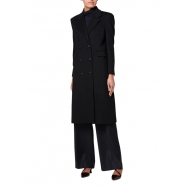 Manteau Croisé noir Laine Cachemire W1R 250CA N00110 79 Paul Smith Femme Boutique Strasbourg france online coat woman