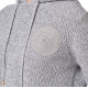 Pull hoodies Gris Perle Chiné Ecusson poitrine logo Elisabetta Franchi Femme MK83S CP6