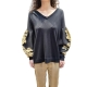 Pull manches ballon Noir Brodées Beige Arwen Mes Demoiselles Paris Femme Boutique Strasbourg Mode Concept Store Fashion