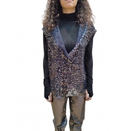 Top Sequins débardeur noir bronze Caspian Mes Demoiselles Paris Femme Boutique Strasbourg Mode Concept Store Fashion