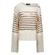 Pull Marinière écru sequins gold Camel Stripe Casey Mes Demoiselles Paris Femme Boutique Strasbourg Mode Concept Store