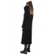 Manteau long zippé Noir laine Vierge LW798 La Haine Inside Us Femme boutique strasbourg france alsace vêtements shop 