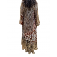 Robe kaftan viscose lurex print carpe koy Lisa Mes Demoiselles Paris Femme Boutique Strasbourg Concept Store