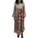 Robe kaftan viscose lurex print carpe koy Lisa Mes Demoiselles Paris Femme Boutique Strasbourg Concept Store